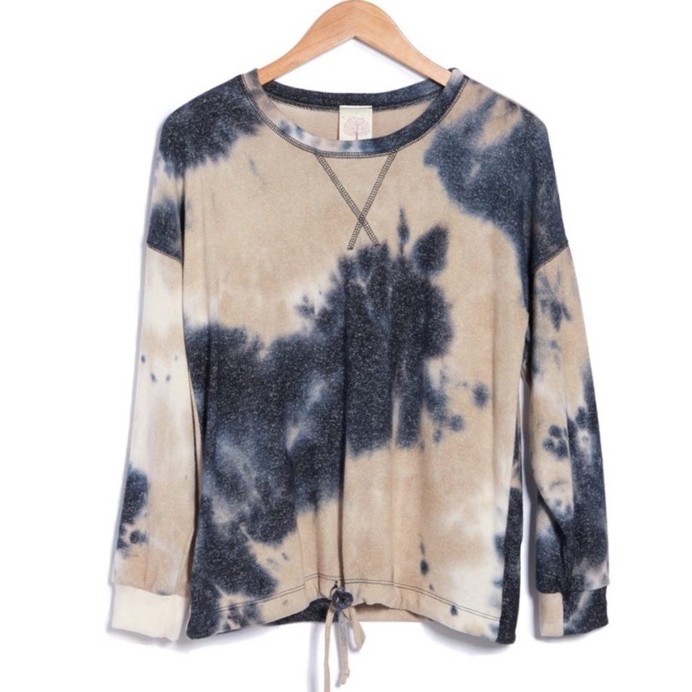 FreeLoader - Hacci Long Sleeve Drawstring Sweater